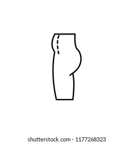 drawn, abdomen icon. Element of plastic surgery icon for mobile concept and web apps. Thin line drawn, abdomen icon can be used for web and mobile