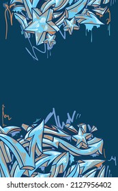 Drawn abstract graffiti arrows background