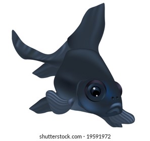 drawn aquarium tropical small fish