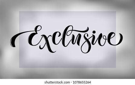 Drawn art vector calligraphy logotype for women internet site of clothes, blog icon, advertisement of promotion, modern concept for poster, card, design,template for girlie beauty web page,email offer