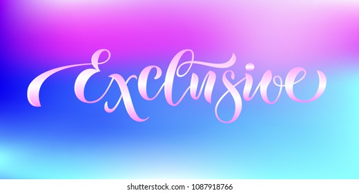 Drawn art vector calligraphy logotype for women internet site of clothes, blog icon, advertisement of promotion, modern concept for poster, card, design,template for girlie beauty web page,email offer