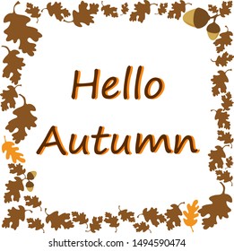 drawn autumn frames vector graphics
