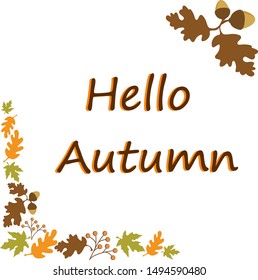 drawn autumn frames vector graphics