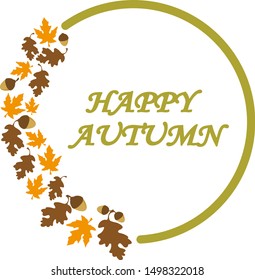 drawn autumn logo, autumn collection vector graphics