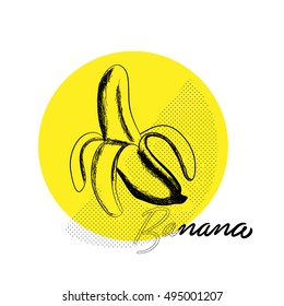 drawn banana