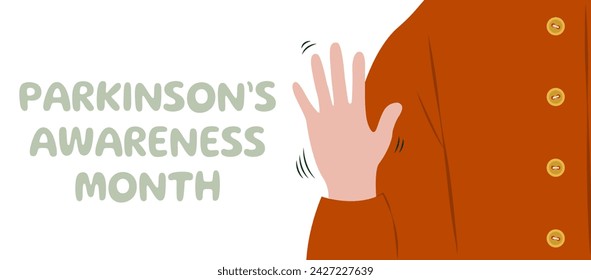 Drawn banner for Parkinson's Awareness Month  