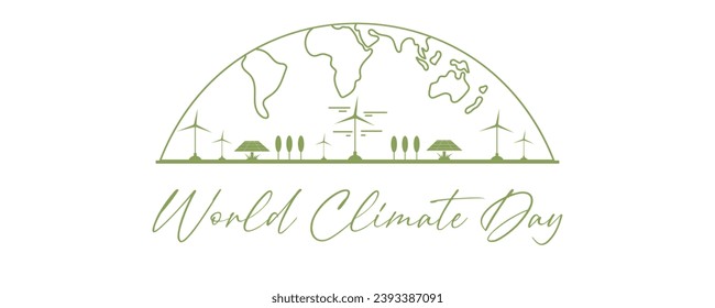 Drawn banner for World Climate Day