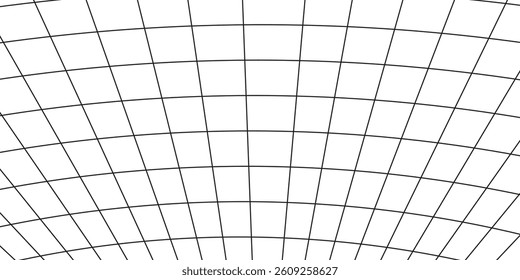 Drawn black grid on a white background. Vector illustration.