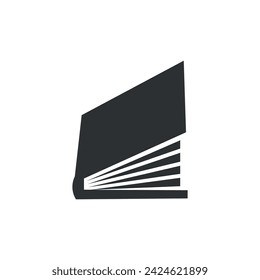 Drawn book on white background