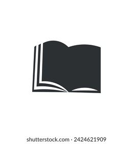 Drawn book on white background