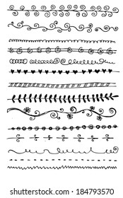 drawn border hand ornament doodle line dividers flower nails drawn vector line border series and design component drawn border hand ornament doodle line dividers flower white vegetation group communit
