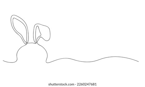 Drawn bunny on white background