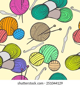 drawn by hand knitting 