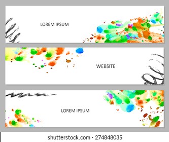 Drawn by hand from a set of templates to design your project or layout.Vector illustration.Isolated.