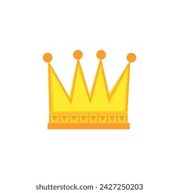 Drawn crown on white background