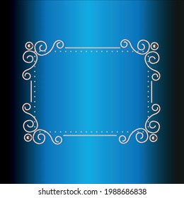Drawn elegant ornamental frame vector