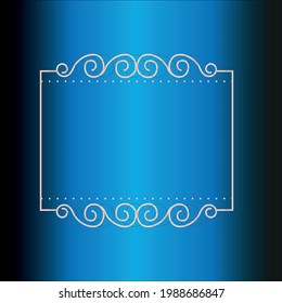 Vector de marco ornamental elegante dibujado