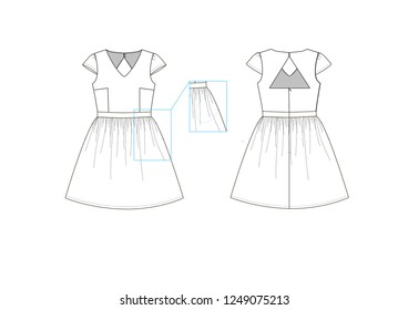  drawn fashion online shop icons set. Decorative icons dress, clothing,  Vector illustration ink style