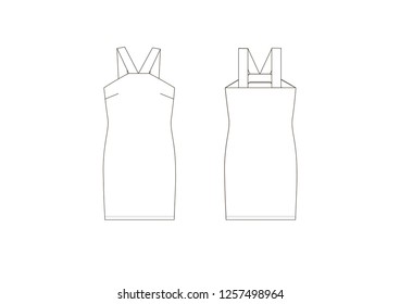  drawn fashion online shop icons set. Decorative icons dress, clothing,  Vector illustration ink style