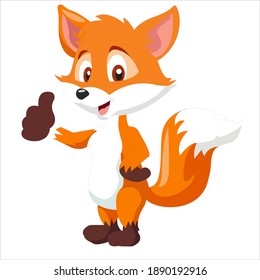 Drawn fox that shows like