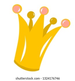 drawn gold crown 