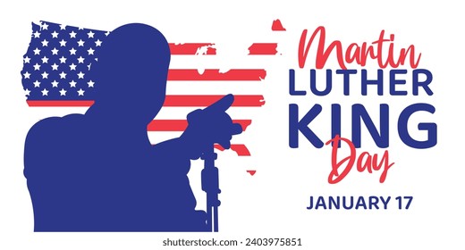 Grußbanner für Martin Luther King Day  