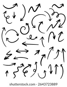 Conjunto de doodle de dibujos animados de Vector dibujado a mano