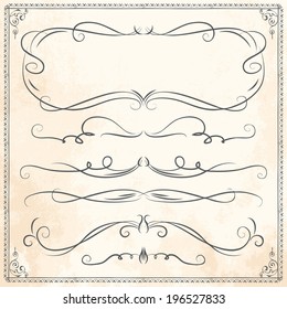 drawn hand divider design series of aged vector dividers hand drawn drawn hand divider design line nails fingers texture antique edge medieval ornate beauty set science twist ornamental classic vortex