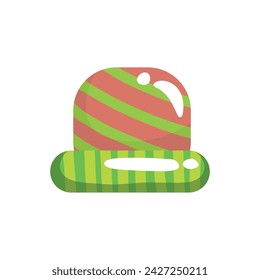 Drawn hat on white background