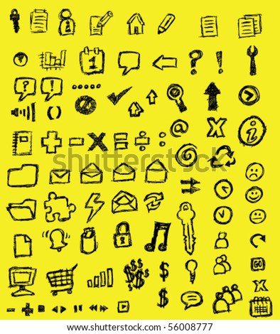 drawn icons