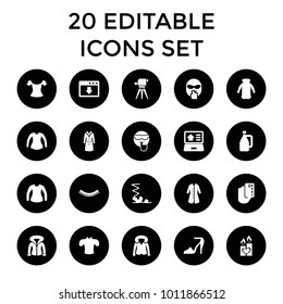 Drawn icons. set of 20 editable filled drawn icons such as eyelash, sandals, blouse, overcoat, cool emot, credit card in hand. best quality drawn elements in trendy style.