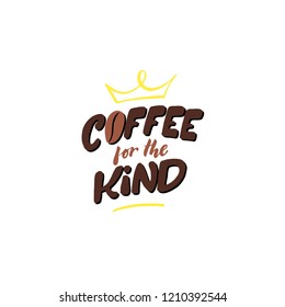 Drawn inscriptions about coffee. Vector drawing for a menu of drinks and beverages or cafe.