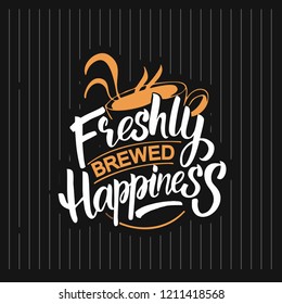 Drawn inscriptions about coffee. Vector drawing for a menu of drinks and beverages or cafe.