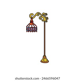 ้hand drawn isolate lamp on background