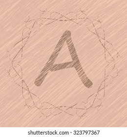 drawn Letter A logo