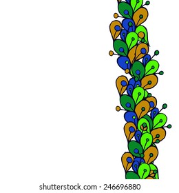 drawn manually colorful abstract background elements
