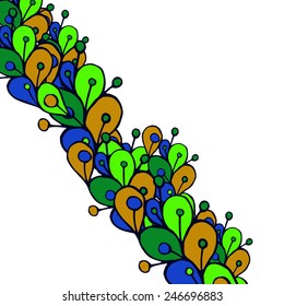 drawn manually colorful abstract background elements