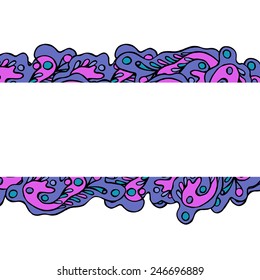 drawn manually colorful abstract background elements