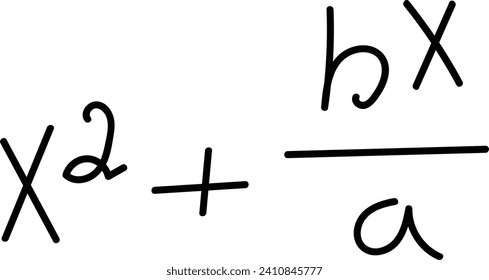 Drawn Math Formula Vector Illustration