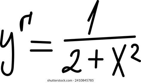 Drawn Math Formula Vector Illustration