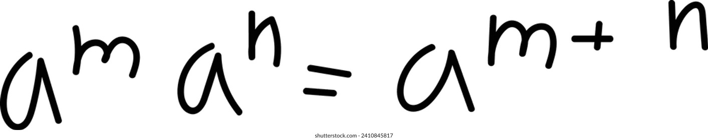 Drawn Math Formula Vector Illustration
