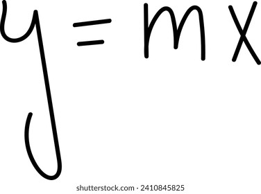 Drawn Math Formula Vector Illustration