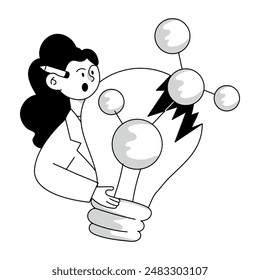 Dibujado Mini Ilustraciones de Pruebas Médicas