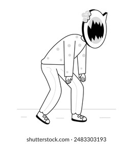 Drawn Mini Illustrations of Medical Testing