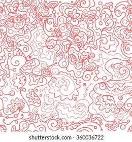 Drawn pattern in waves