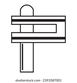 Drawn Purim rattle on white background