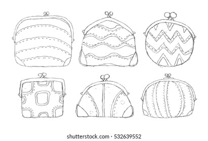 Drawn purse different types