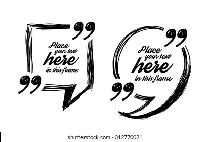 Drawn quote blank template