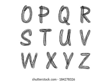 Drawn and sketched O-Z
