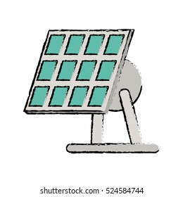 drawn solar panel renewable energy alternative